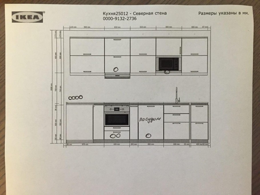 Высота кухни от пола до столешницы стандарт
