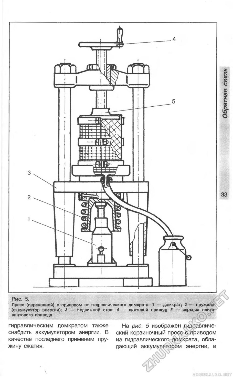Поворотный пресс чертеж