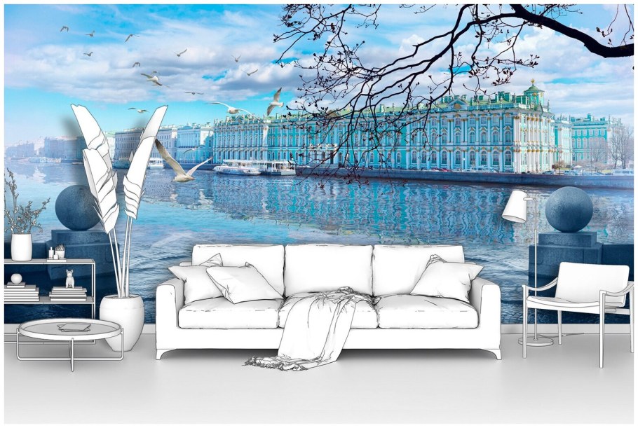 Обои 3d светлая веранда