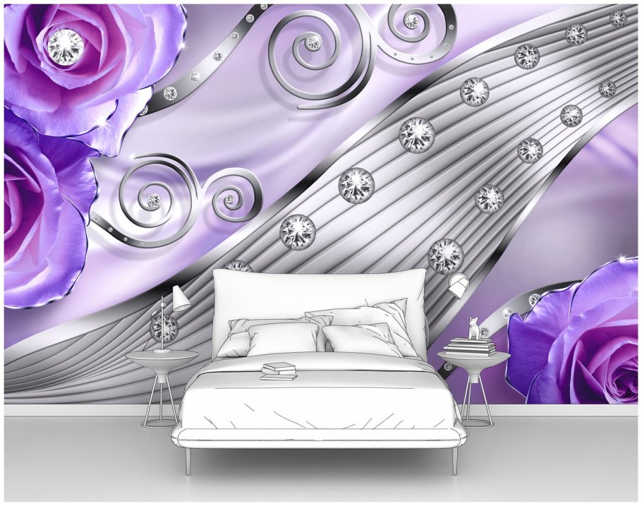 3д фотообои с лилиями в Перми