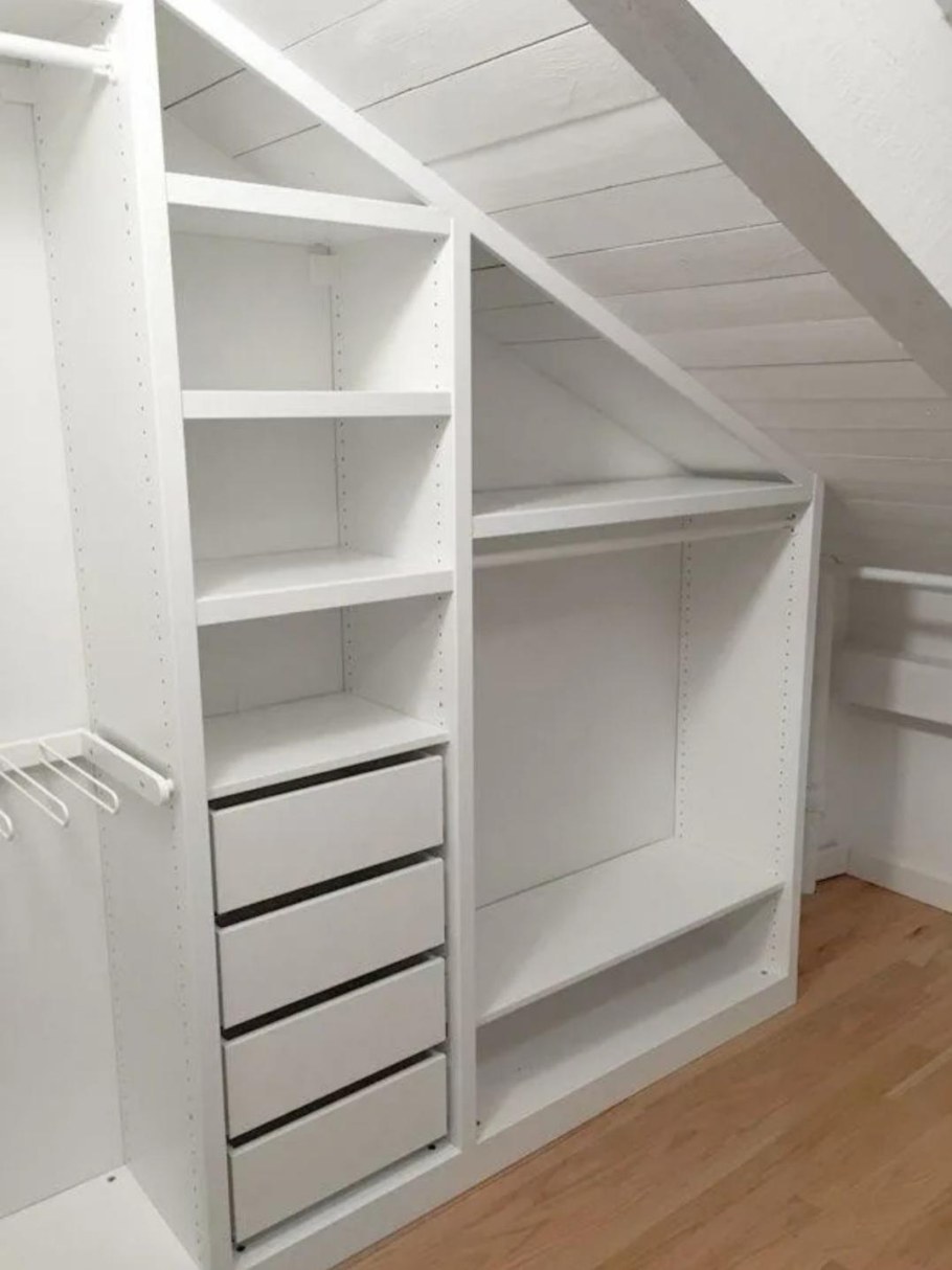 Гардеробная с рейлами