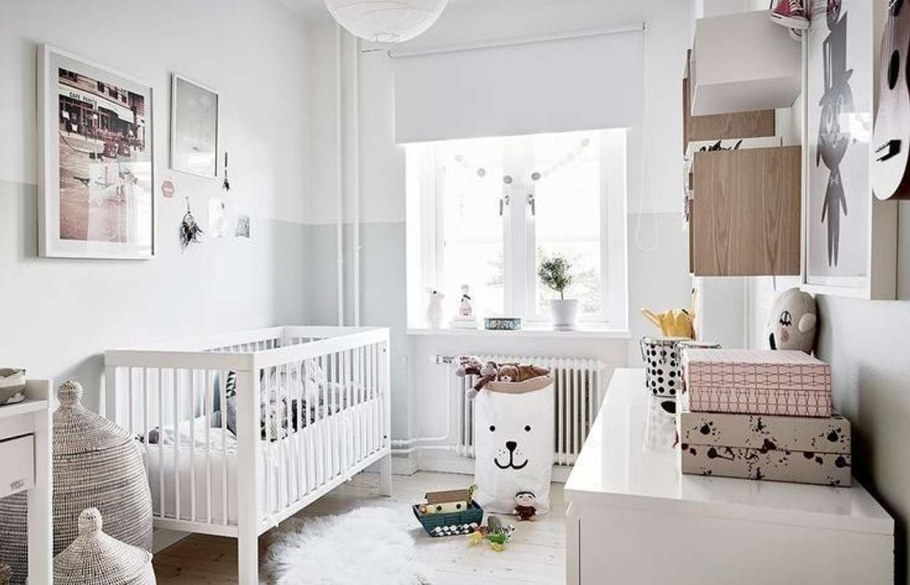 Серый шкаф в детскую