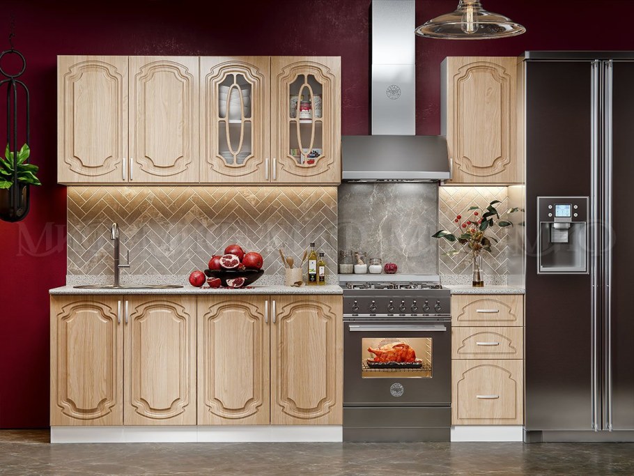 Кухня миф Лиза-2 МДФ 160 ольха