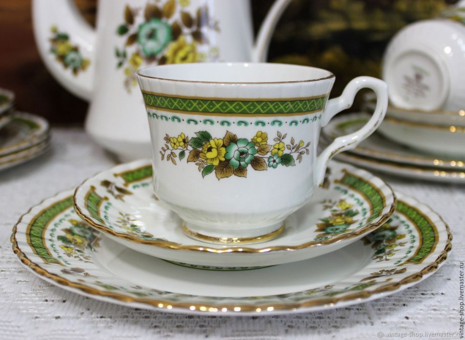 Чайное трио Англия Винтаж