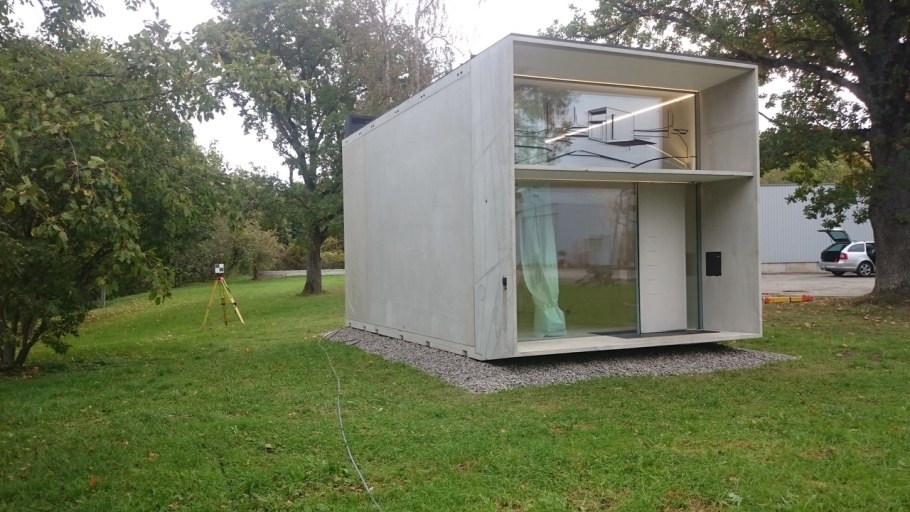 Бетонный модульный дом