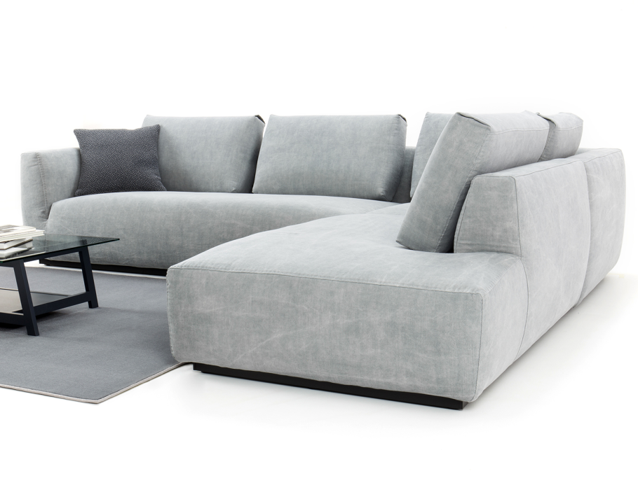 Диван-кровать угловой Юджин серого цвета артикул: IMR-1115930
