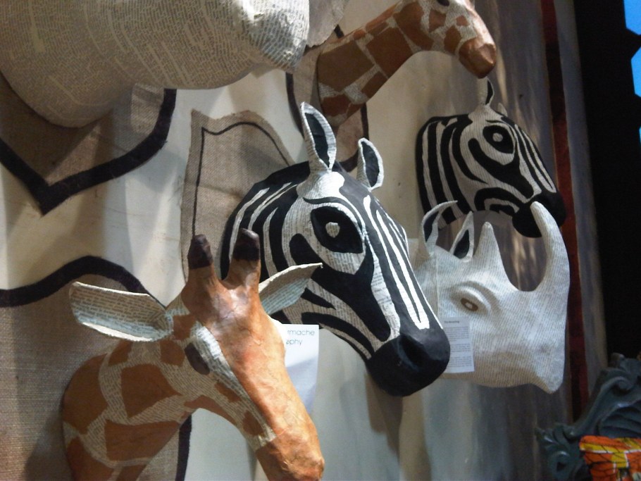 Голова животного папье маше