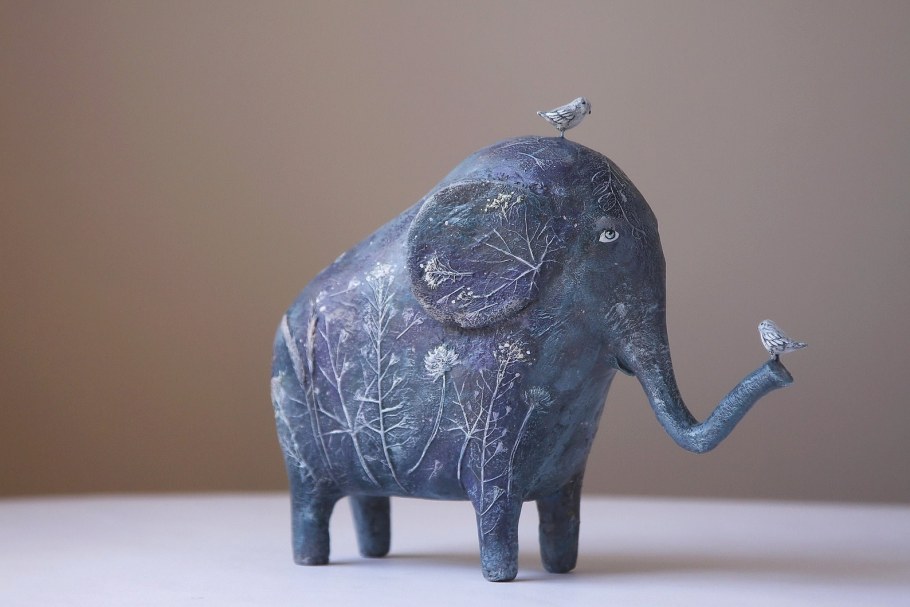 Лампа папье маше