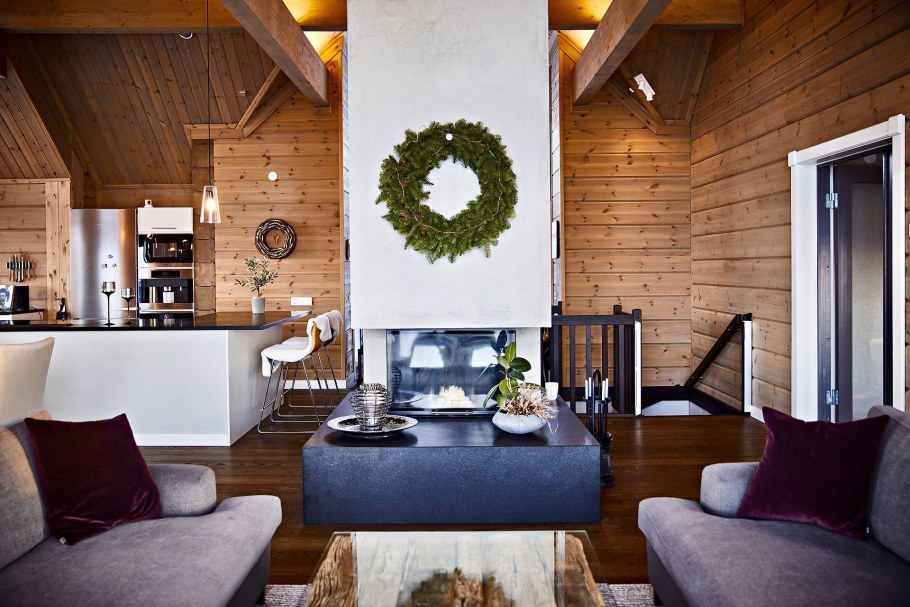 Интерьеры шведских деревянных домов