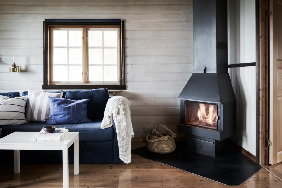 Печь в скандинавском стиле