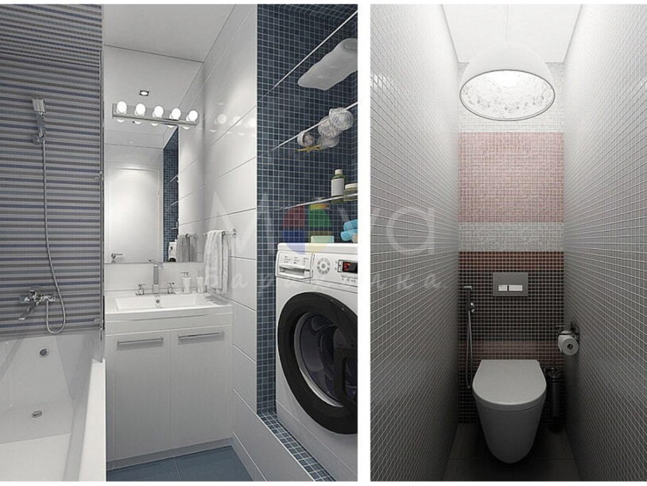 Проект ванной комнаты 170х170