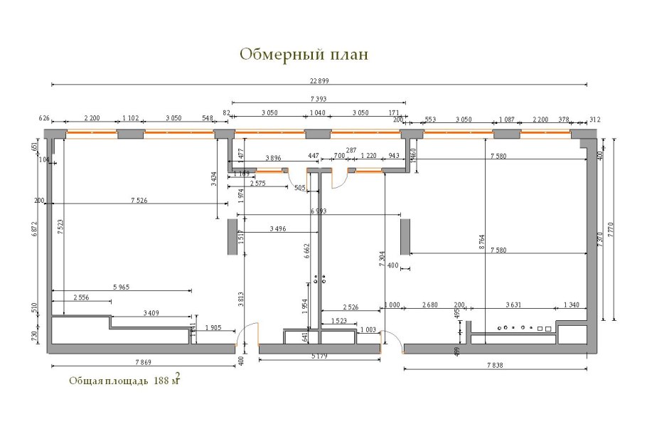 Обмерный план или обмерочный план
