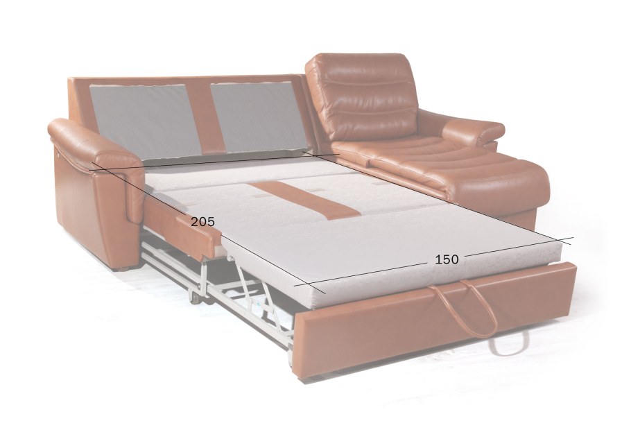 Угловой ортопедический диван-кровать для ежедневного