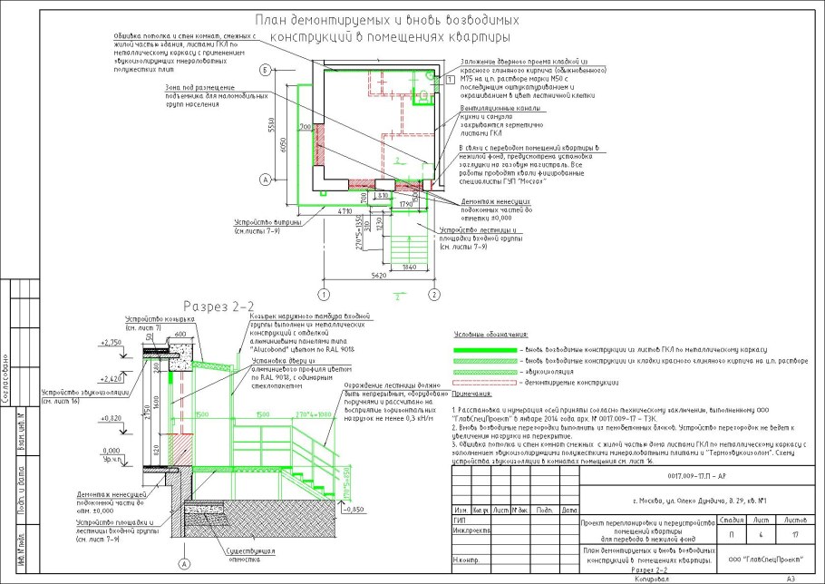 Проект нежилого помещения