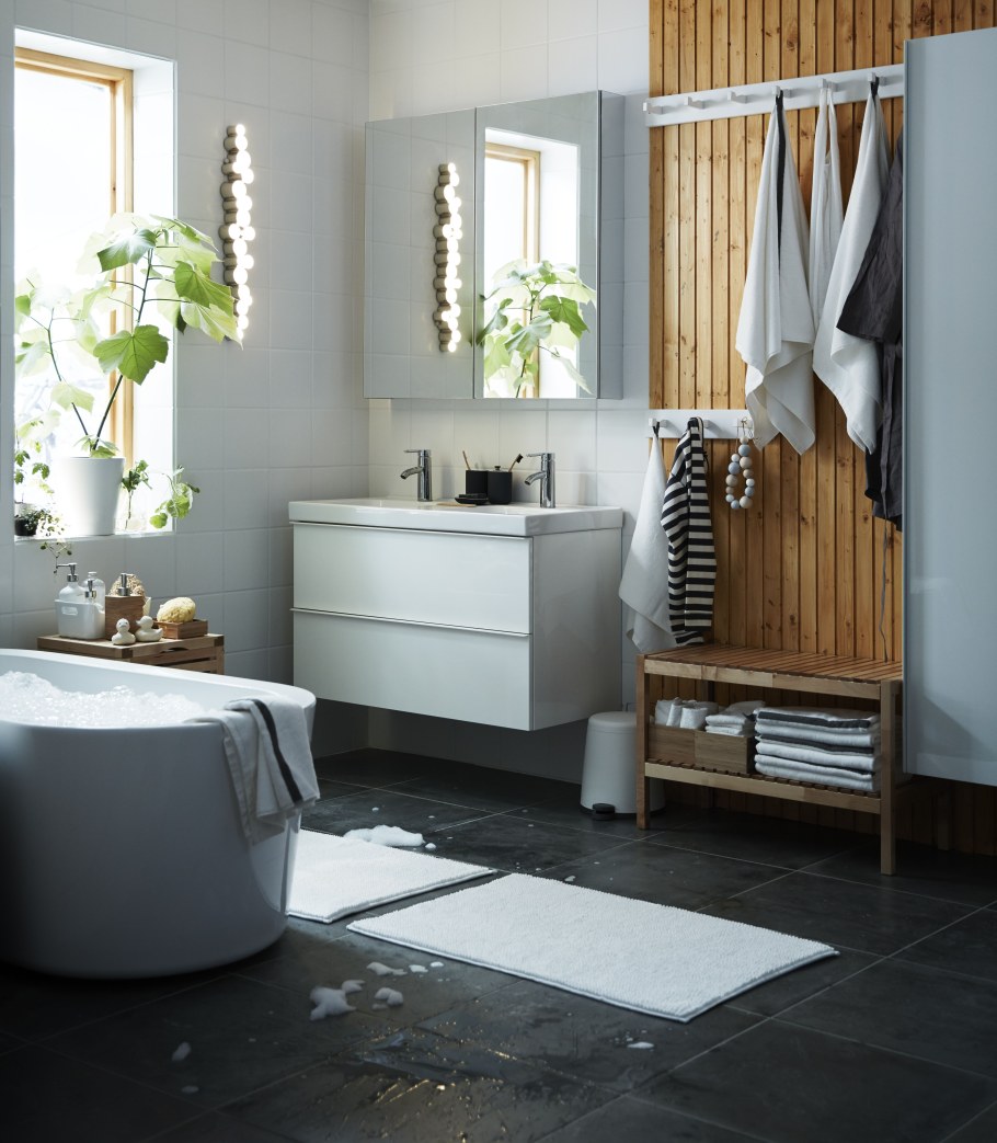 Интерьер икеа ГОДМОРГОН ванная комната