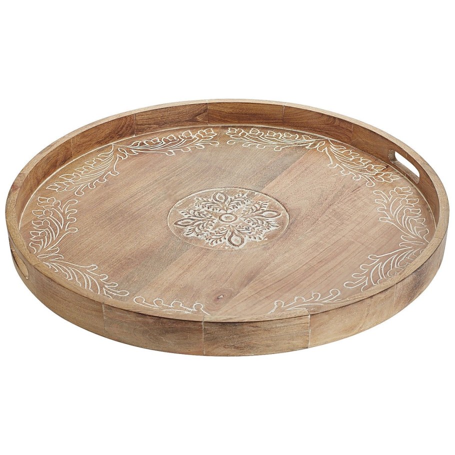 Поднос прорезиненный черный 36 см, p.l. - Barware