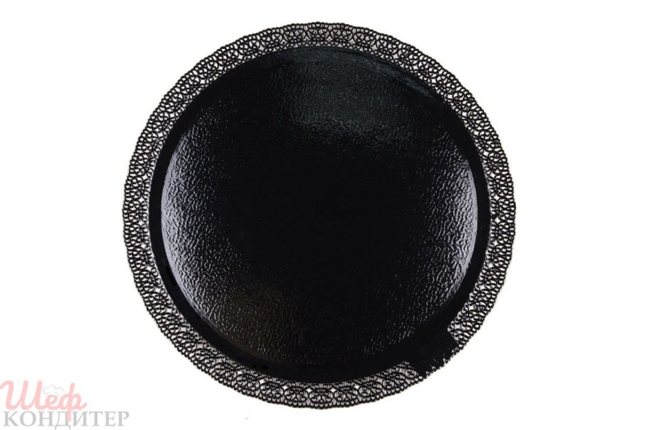 Круглая деревянная тарелка