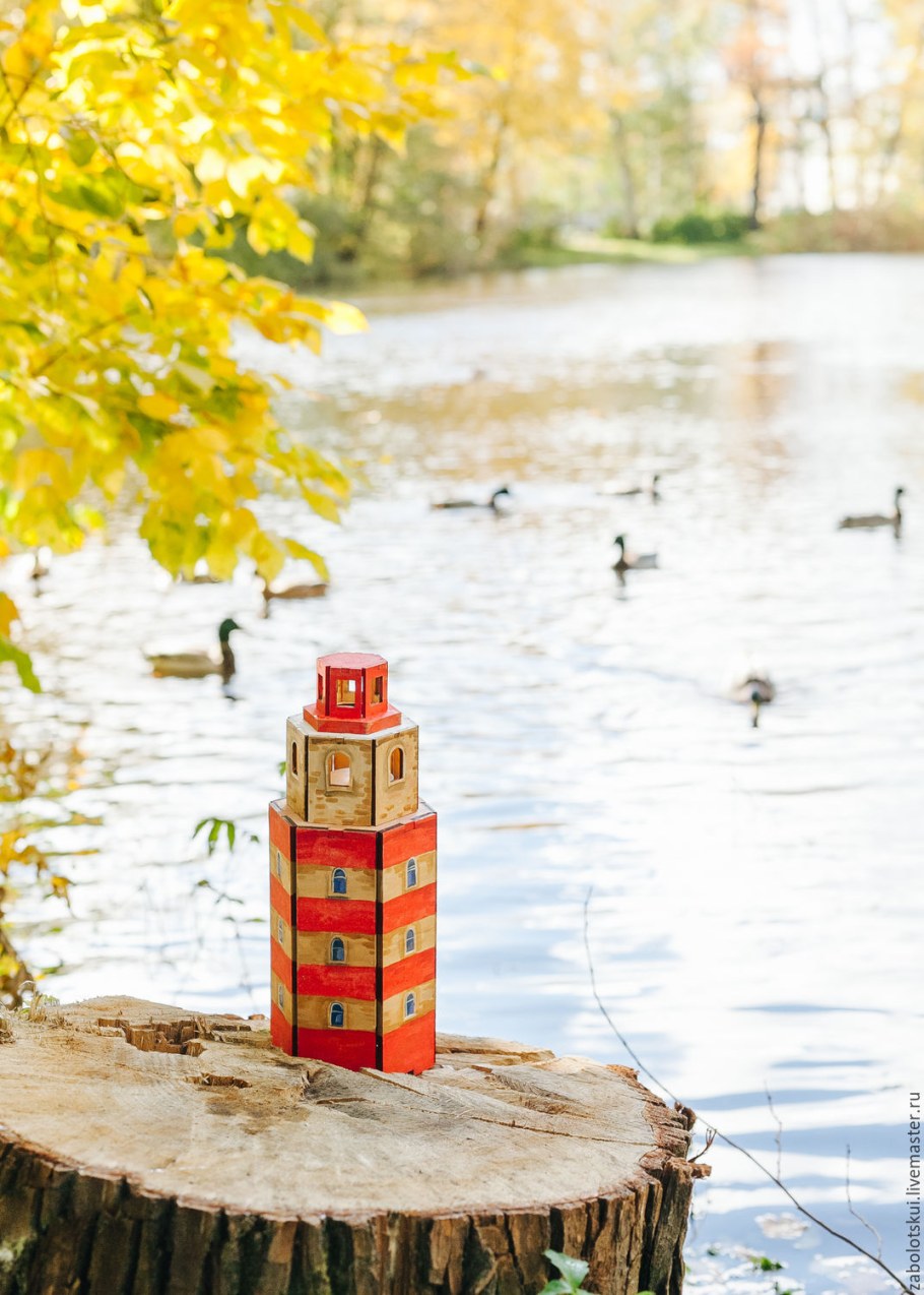 Декоративный Маяк для сада своими руками