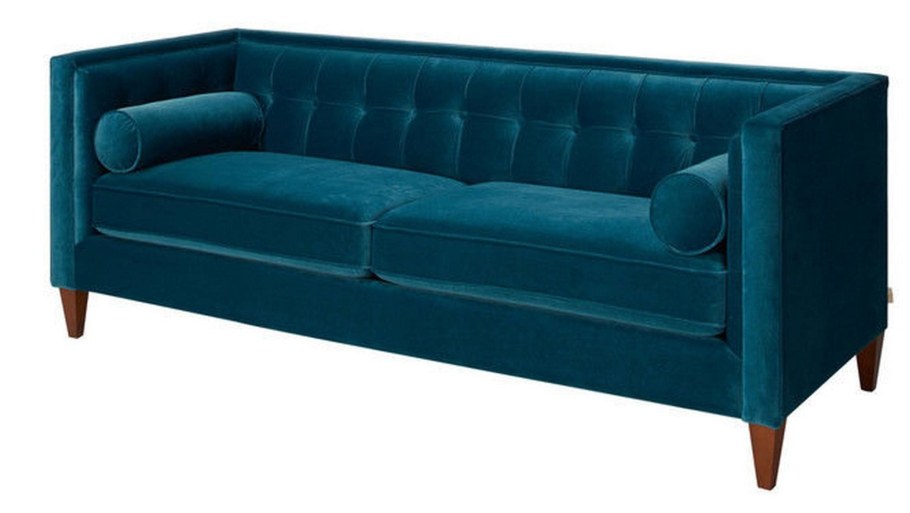 Диван Честер морская волна