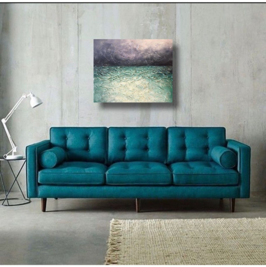 Диван цвет морской волны