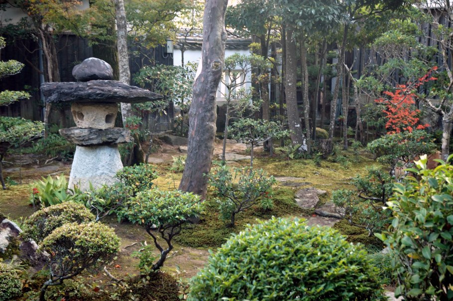 Огромный японский сад камней в здании офиса