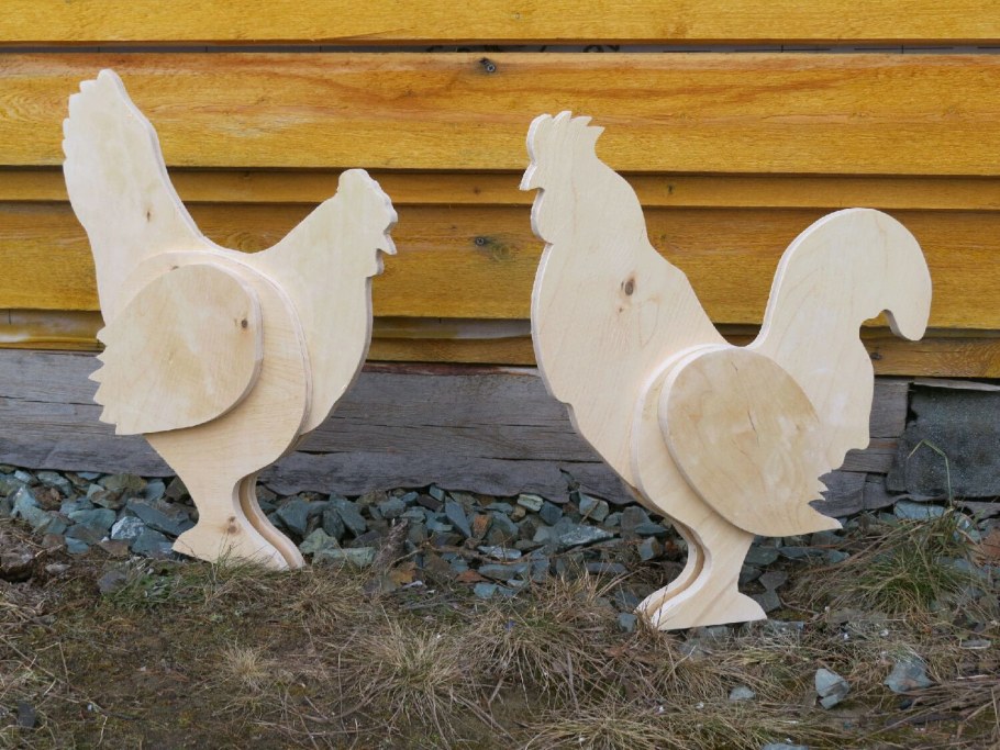 Фигурки из фанеры в огород