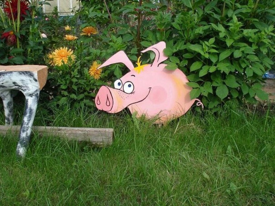 Забавные украшения для забора