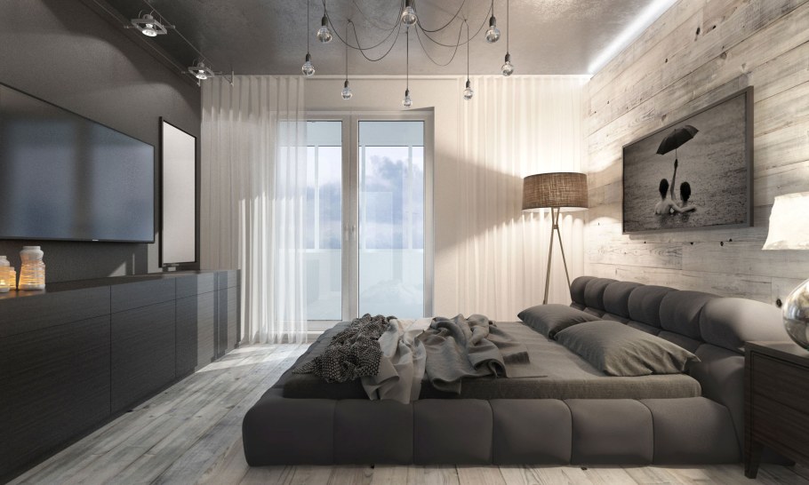 Лофт Минимализм в интерьере двухкомнатной квартиры