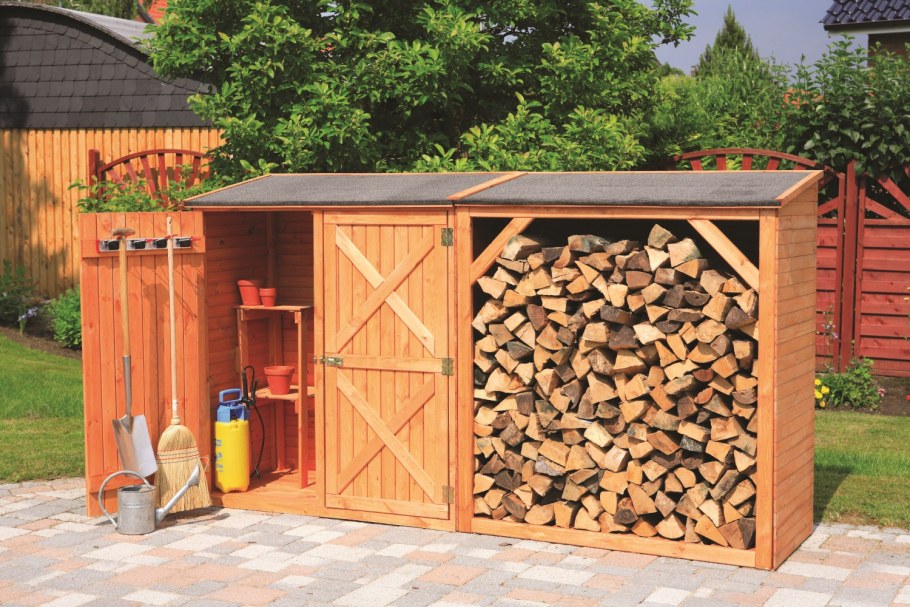 Дровница для дачи