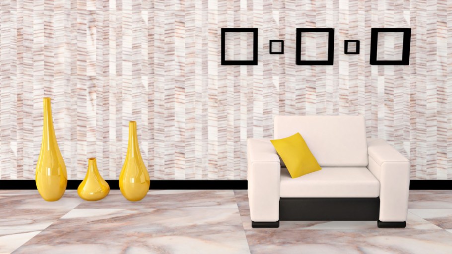 Декор белой стены