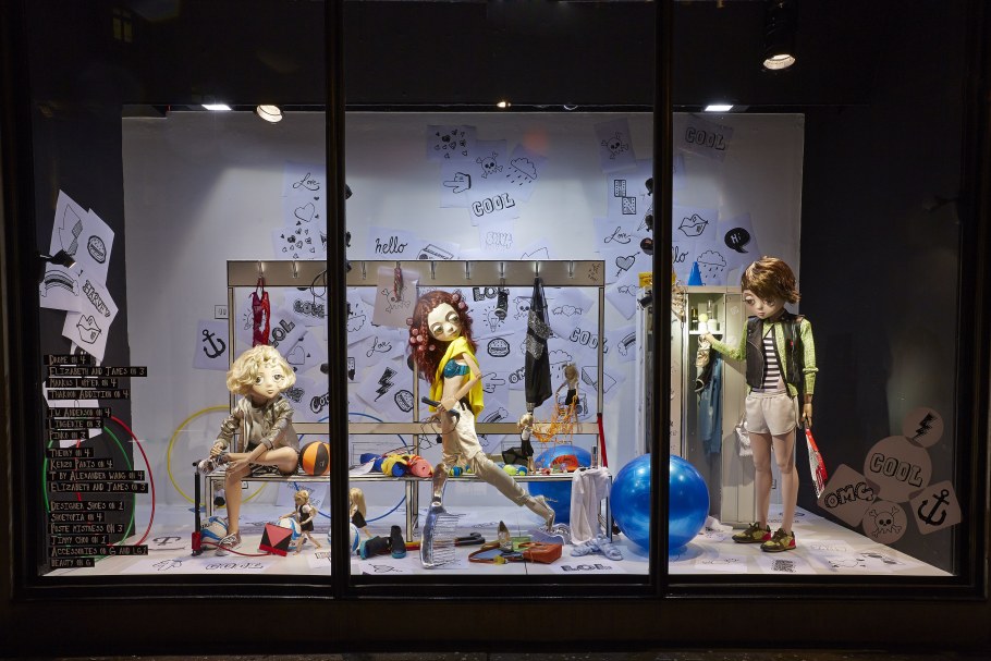 Витрина магазина для детей