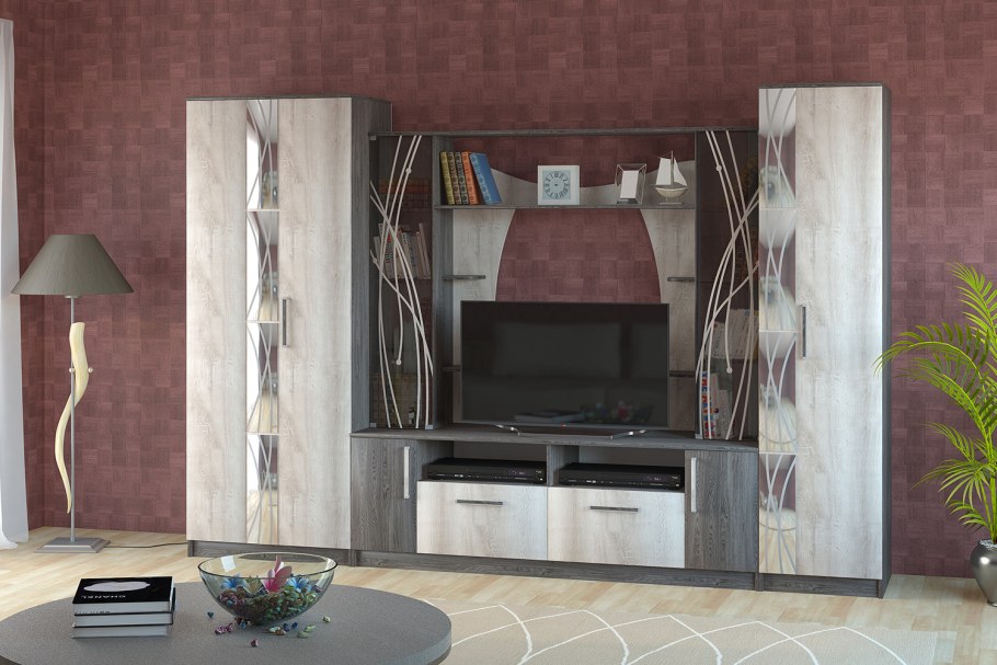 Николь стенка венге+дуб