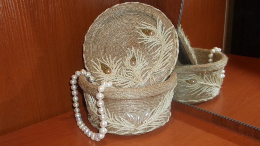 Джутовая веревка для декора