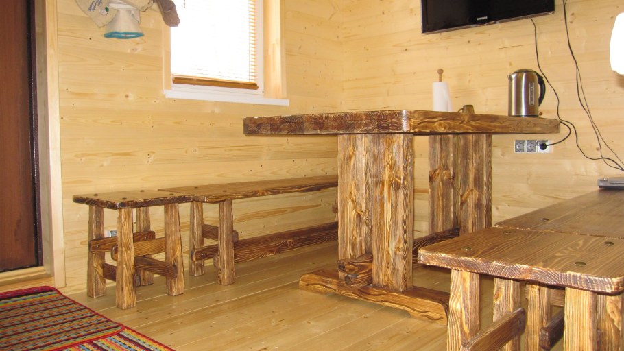 Скамейка в комнату отдыха в бане