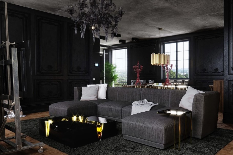 Смешение стилей лофт и арт деко