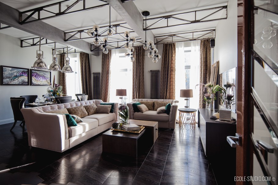 Стиль лофт с арт-деко