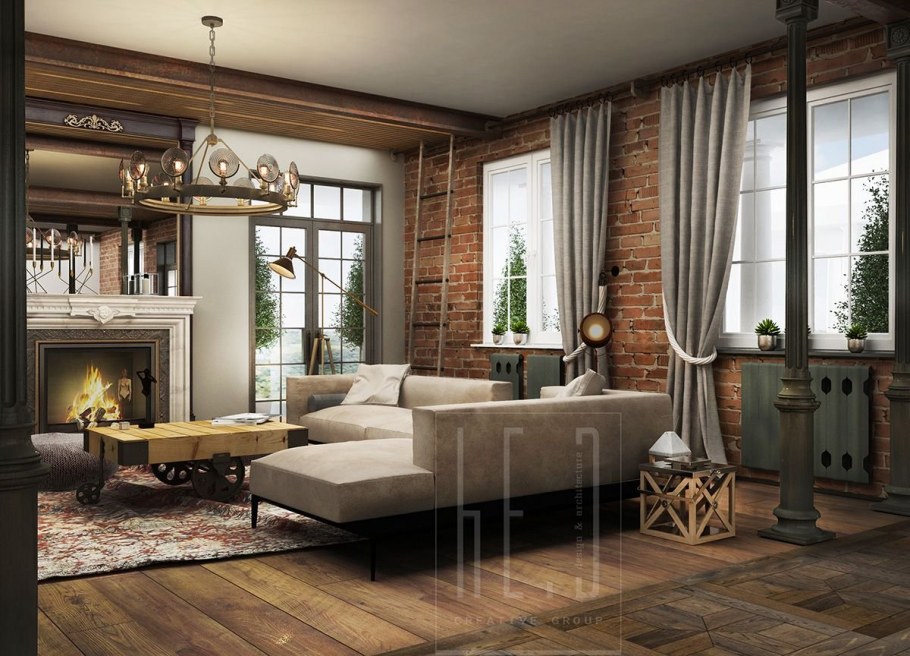 Лофт и классика в интерьере