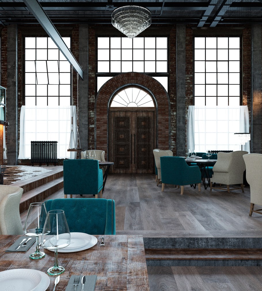 Лофт кафе в Мехико