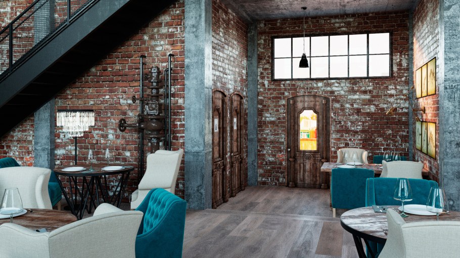 Комната в стиле лофт 12кв