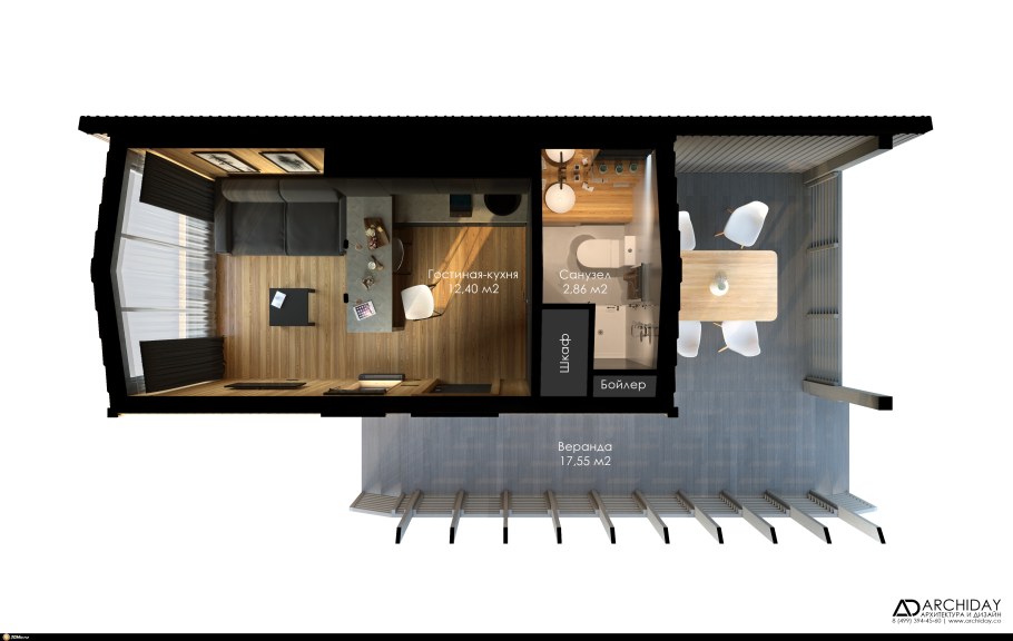 Тини Хаус из контейнера