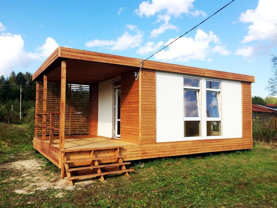 Дачный домик из контейнера