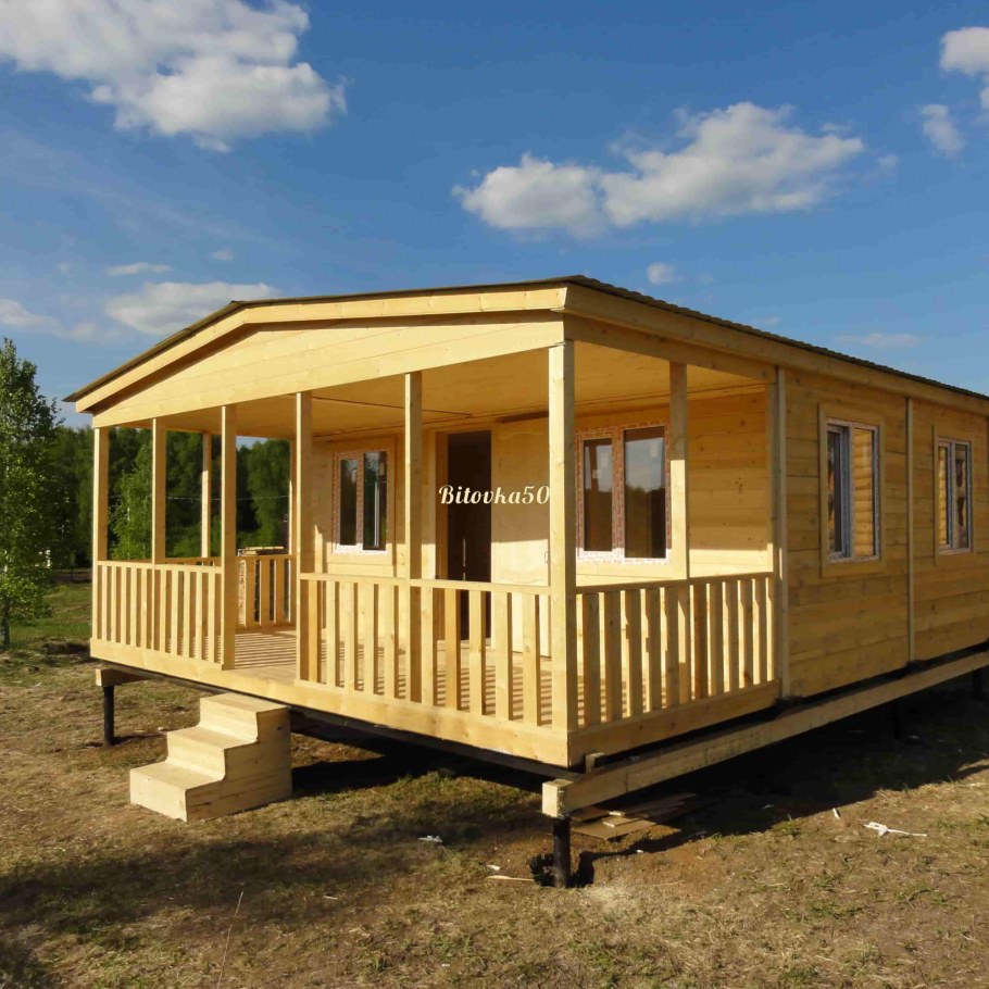 Летний щитовой домик