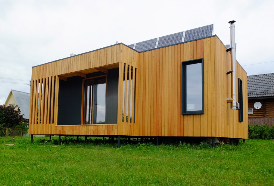 Дачный вагончик с верандой 6х4.8