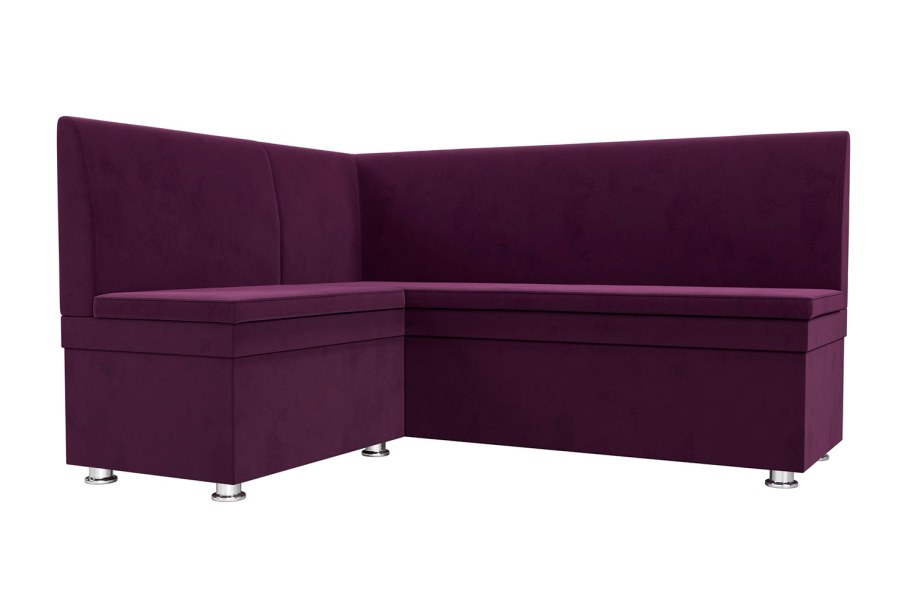 Кухонный уголок АРТМЕБЕЛЬ Кантри экокожа черный левый угол