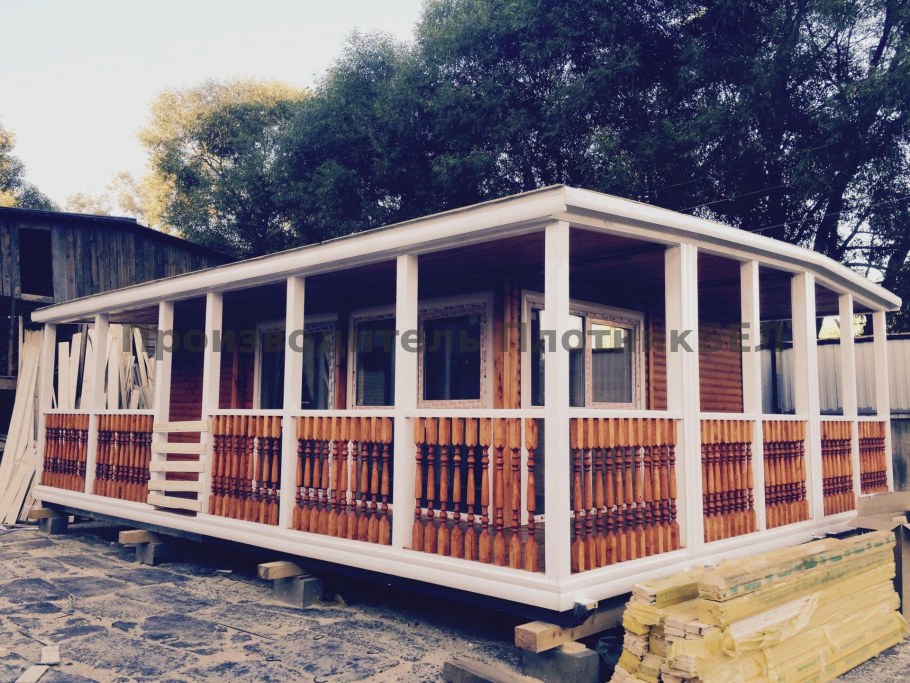 Бытовка с террасой