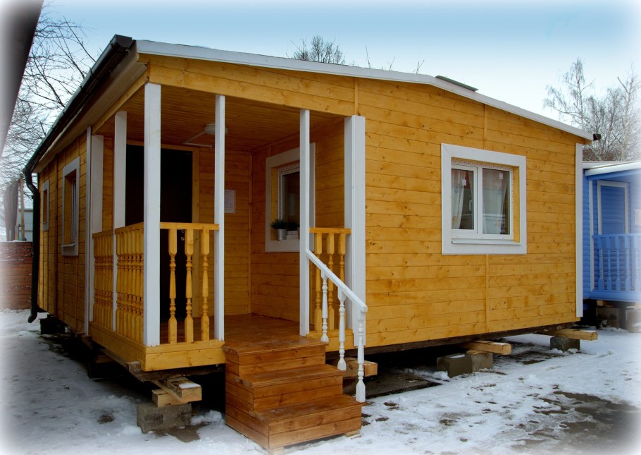 Дачная бытовка 6х2,3м с туалетом и душем