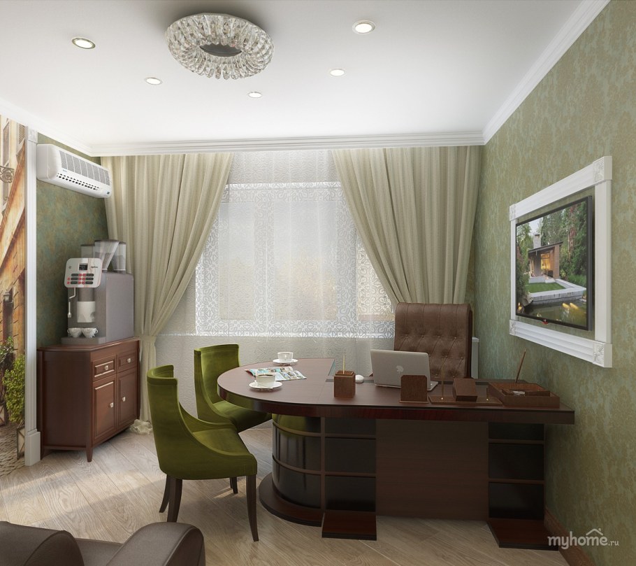 Планировка небольшого кабинета