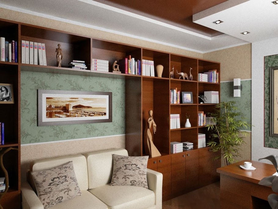 Небольшой кабинет с диваном