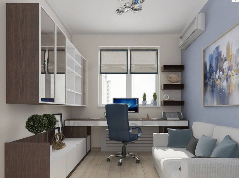 Спальня кабинет с диваном