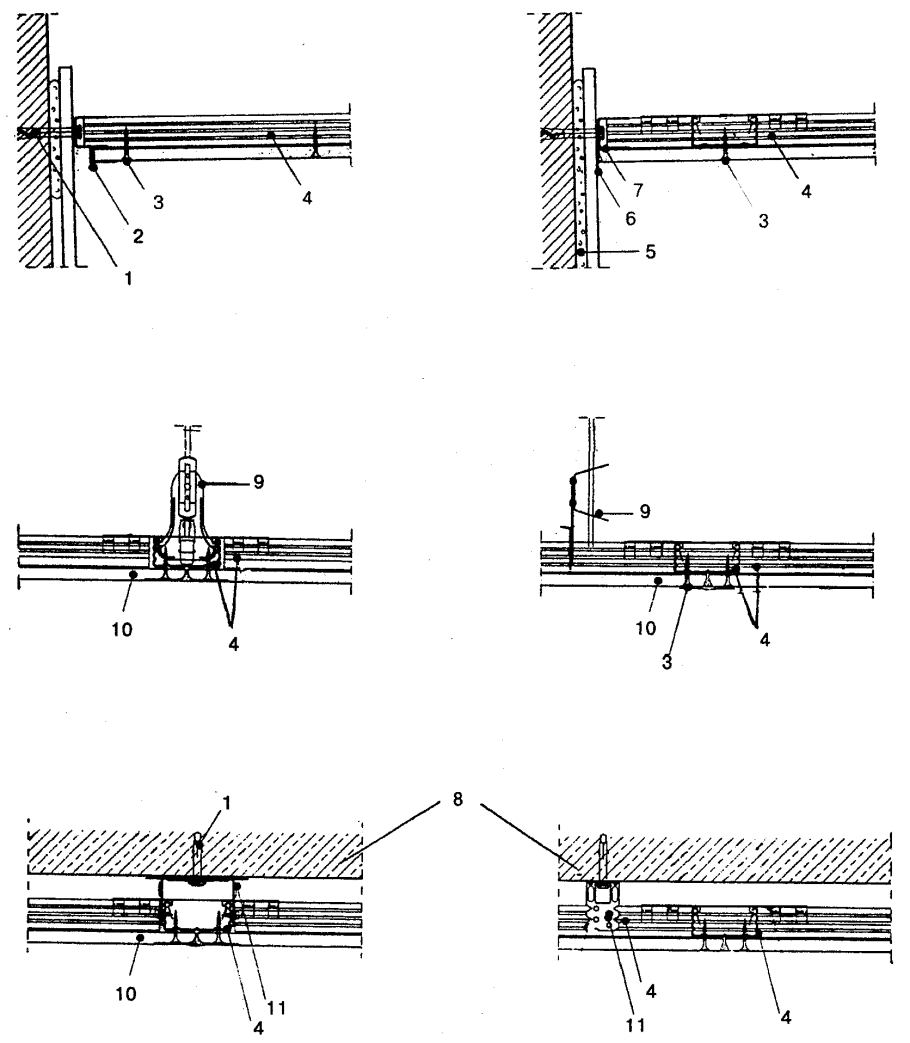 Схема каркаса для монтажа ГКЛ
